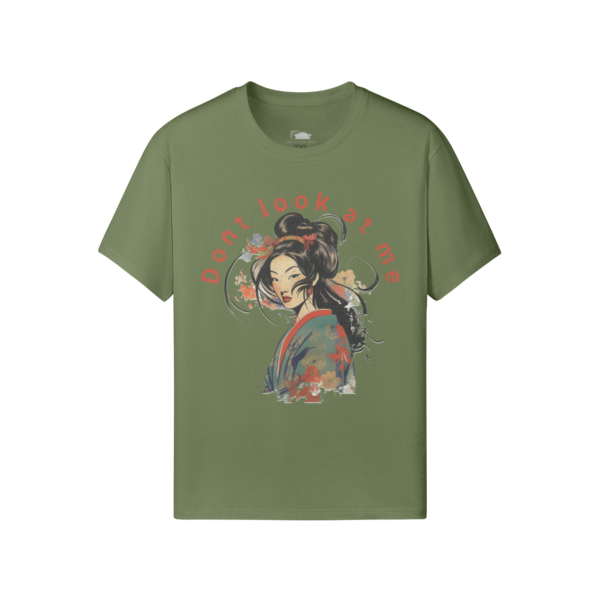 Ausgefallenes T-Shirt für Männer und Damen mit Geisha print-ASIA-Shirts