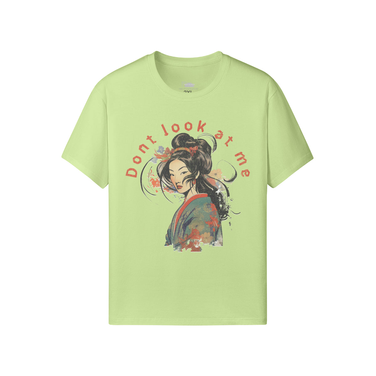 Ausgefallenes T-Shirt für Männer und Damen mit Geisha print-ASIA-Shirts