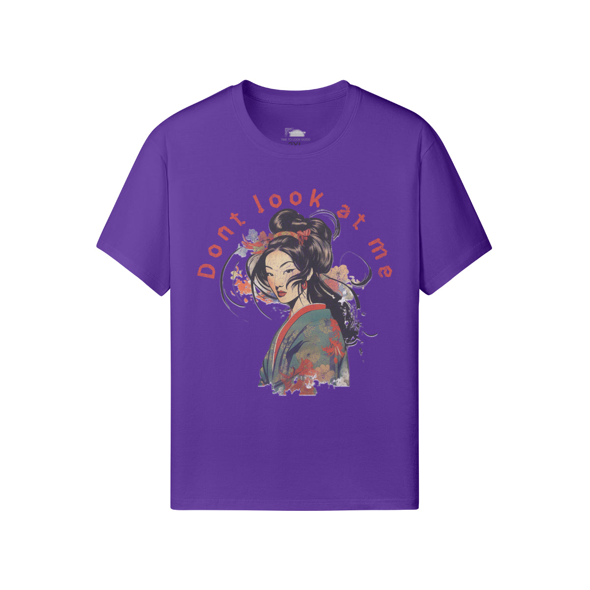 Ausgefallenes T-Shirt für Männer und Damen mit Geisha print-ASIA-Shirts