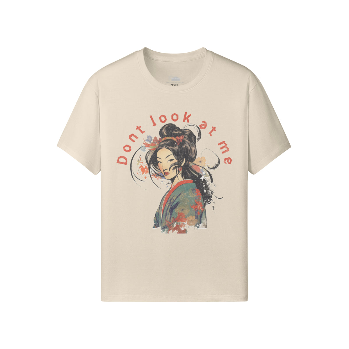 Ausgefallenes T-Shirt für Männer und Damen mit Geisha print-ASIA-Shirts