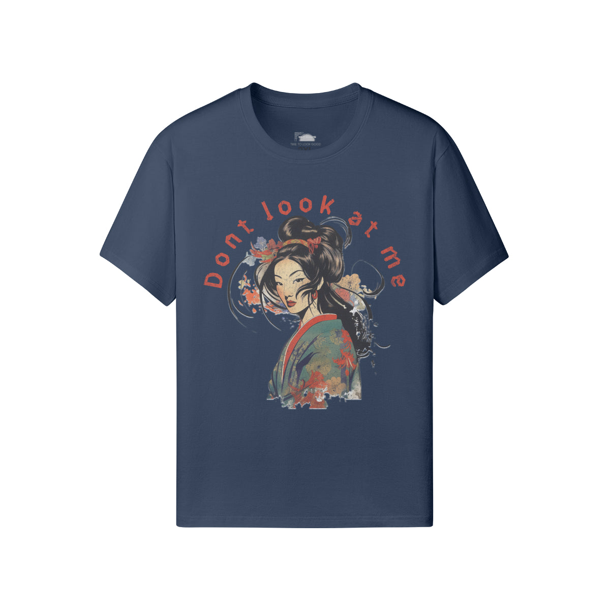 Ausgefallenes T-Shirt für Männer und Damen mit Geisha print-ASIA-Shirts