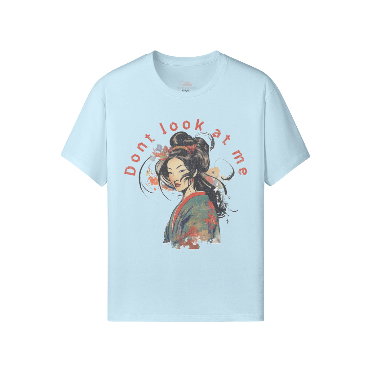 Ausgefallenes T-Shirt für Männer und Damen mit Geisha print-ASIA-Shirts