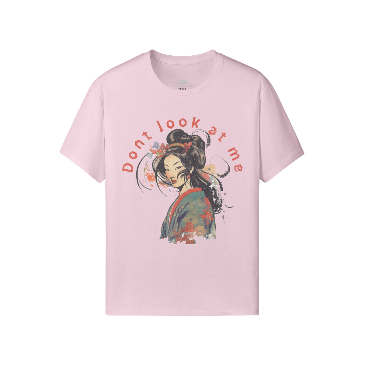 Ausgefallenes T-Shirt für Männer und Damen mit Geisha print-ASIA-Shirts
