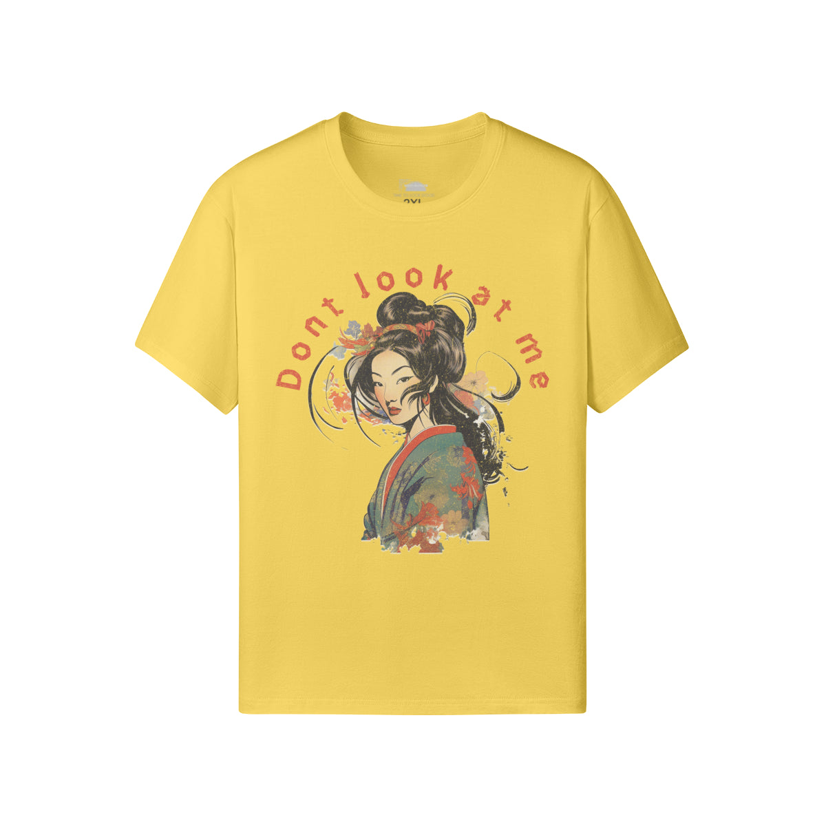 Ausgefallenes T-Shirt für Männer und Damen mit Geisha print-ASIA-Shirts