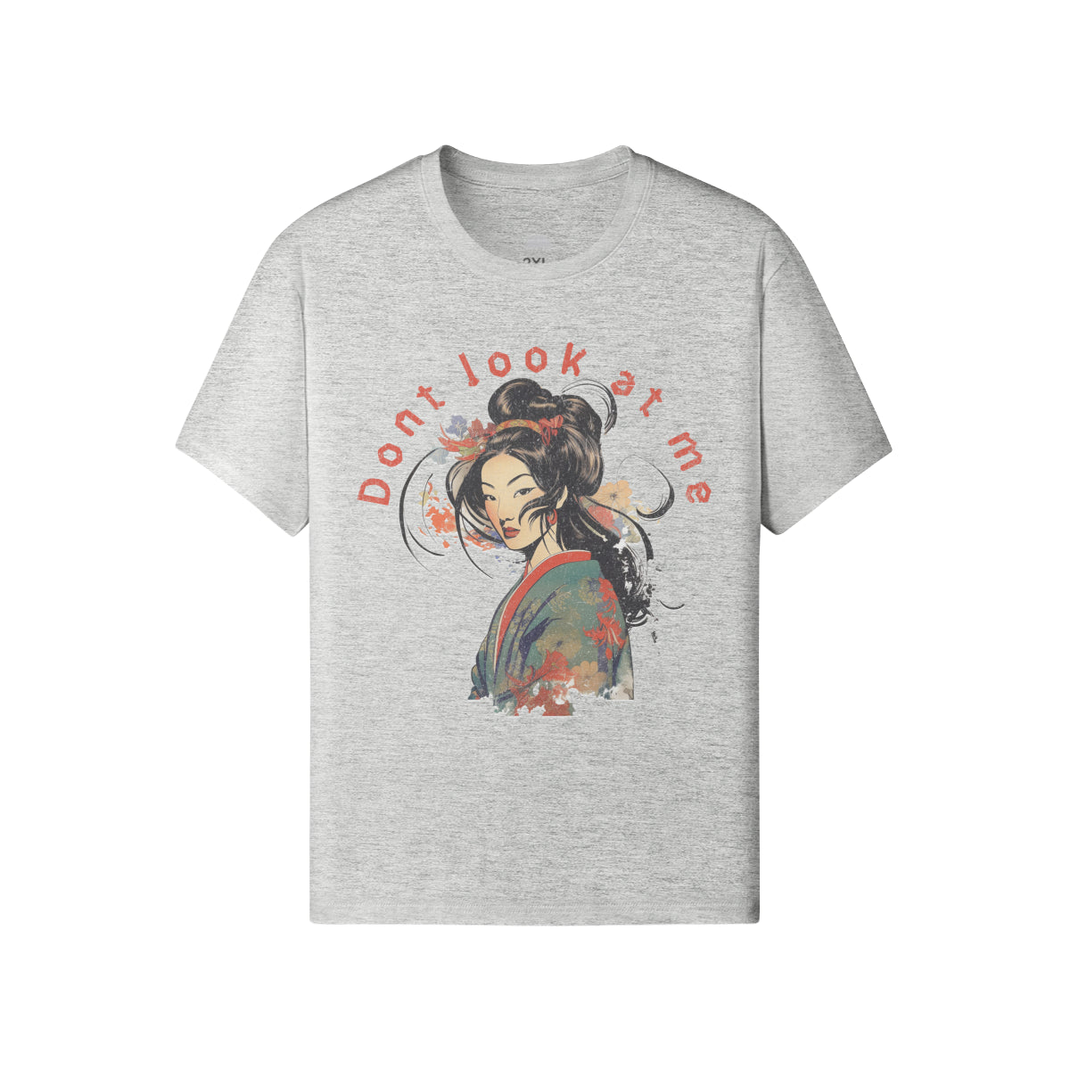 Ausgefallenes T-Shirt für Männer und Damen mit Geisha print-ASIA-Shirts