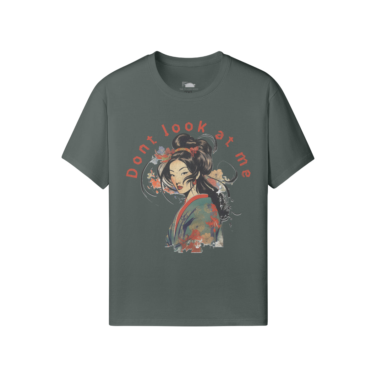 Ausgefallenes T-Shirt für Männer und Damen mit Geisha print-ASIA-Shirts