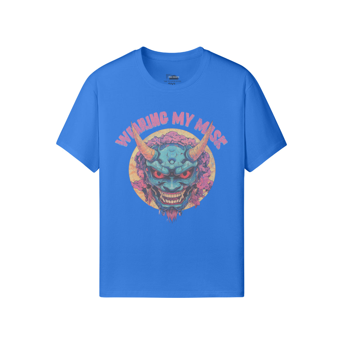 Ausgefallenes T-Shirt für Männer und Damen mit Oni Mask print-ASIA-Shirts