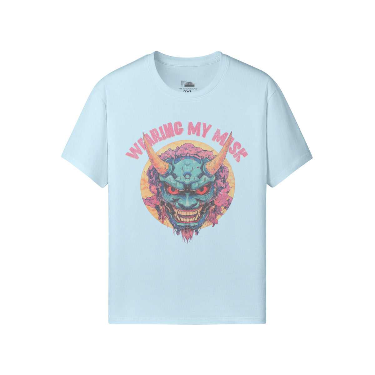 Ausgefallenes T-Shirt für Männer und Damen mit Oni Mask print-ASIA-Shirts
