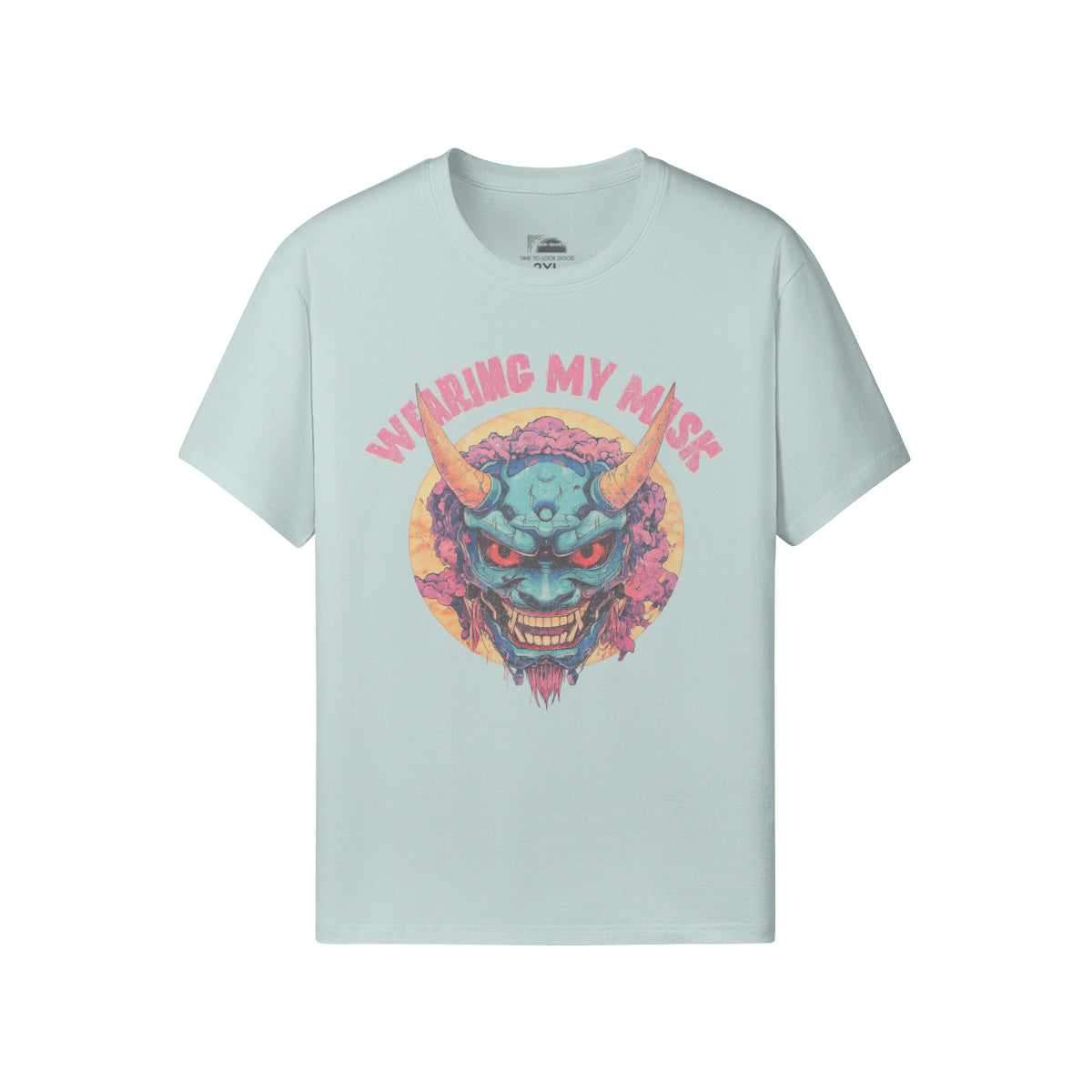 Ausgefallenes T-Shirt für Männer und Damen mit Oni Mask print-ASIA-Shirts