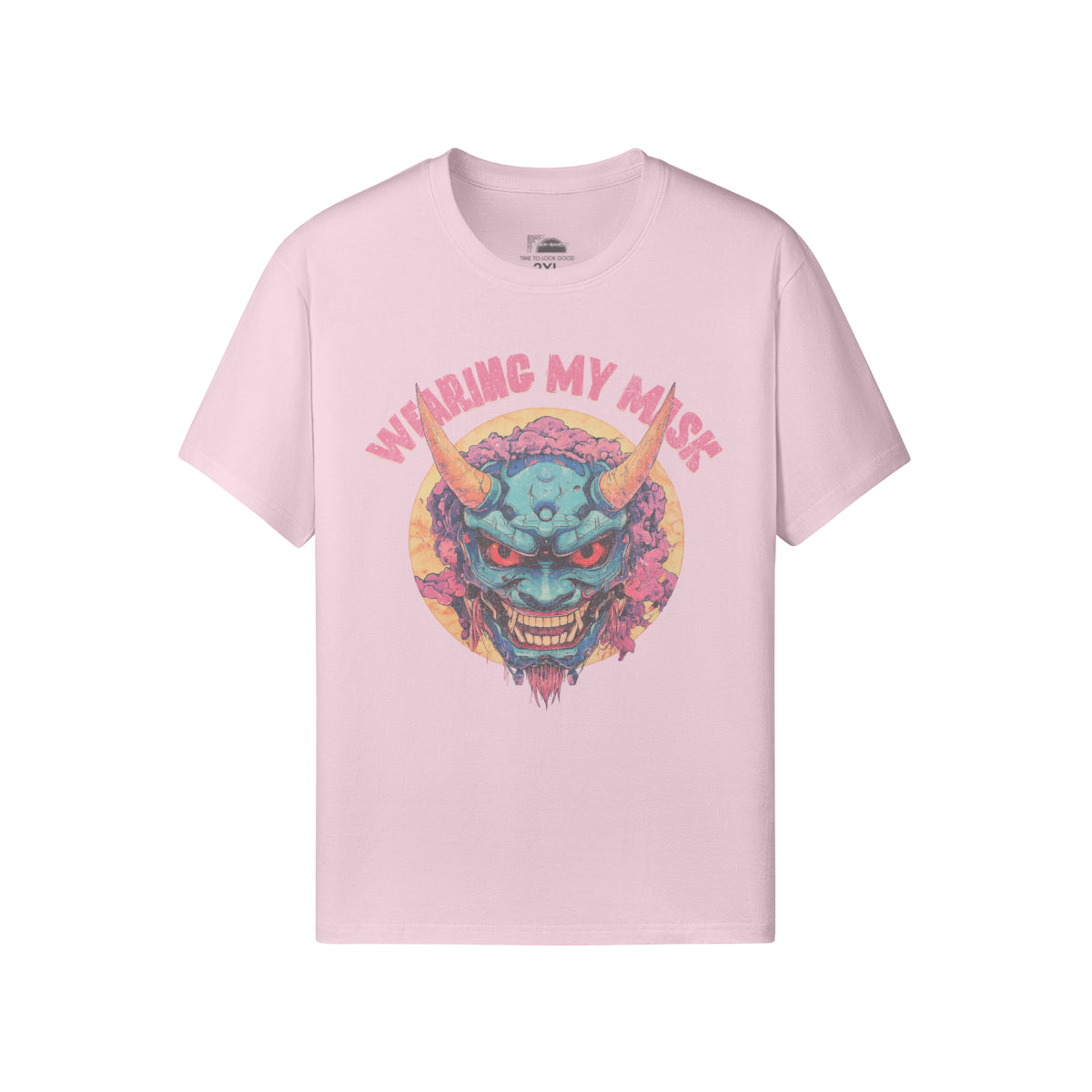 Ausgefallenes T-Shirt für Männer und Damen mit Oni Mask print-ASIA-Shirts
