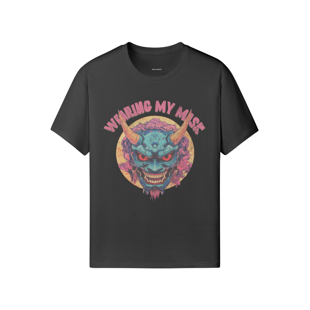 Ausgefallenes T-Shirt für Männer und Damen mit Oni Mask print-ASIA-Shirts