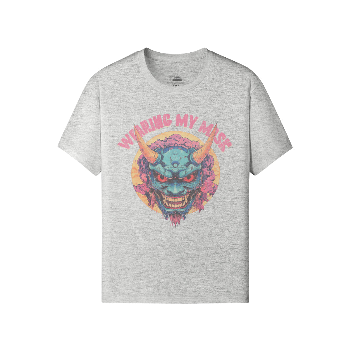 Ausgefallenes T-Shirt für Männer und Damen mit Oni Mask print-ASIA-Shirts
