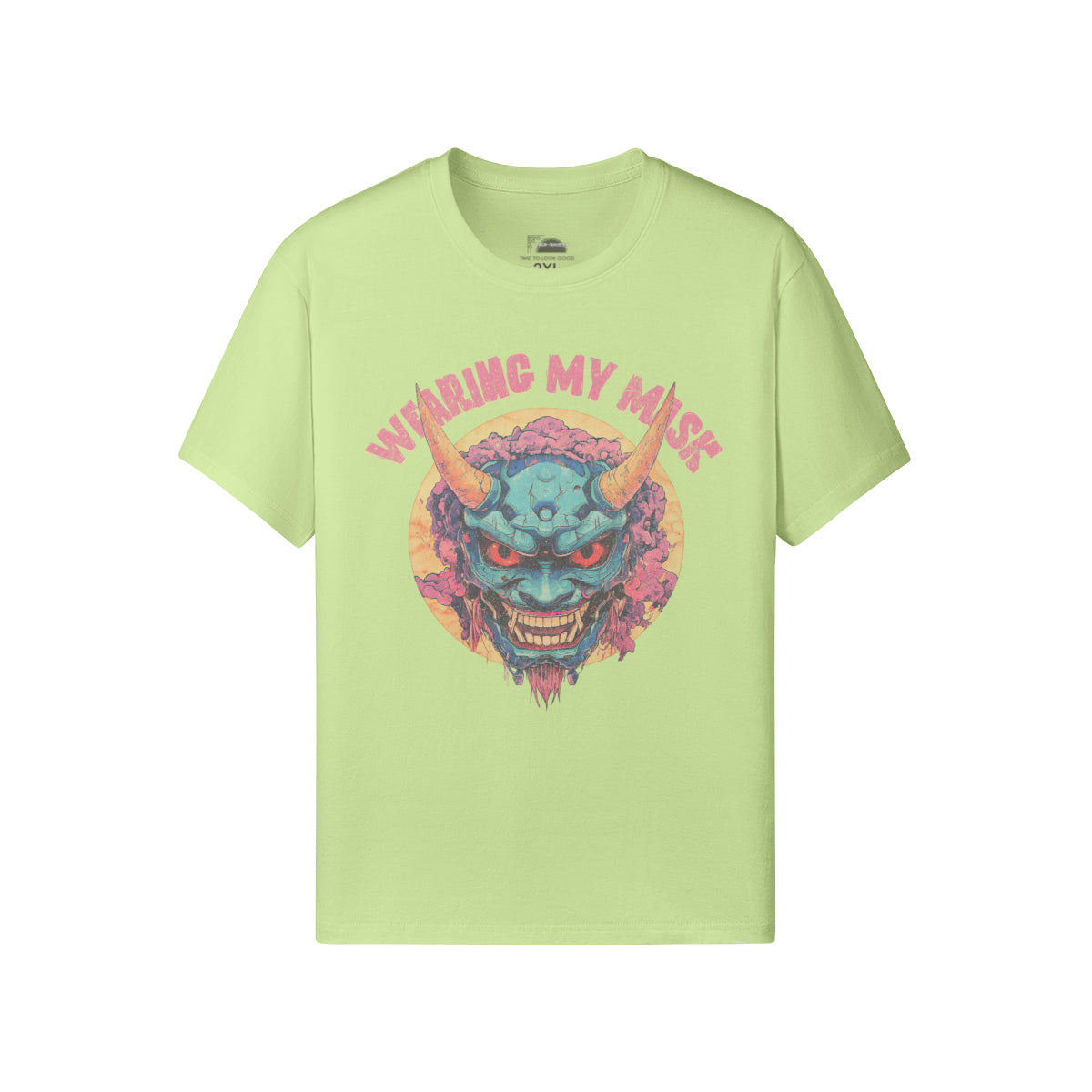 Ausgefallenes T-Shirt für Männer und Damen mit Oni Mask print-ASIA-Shirts
