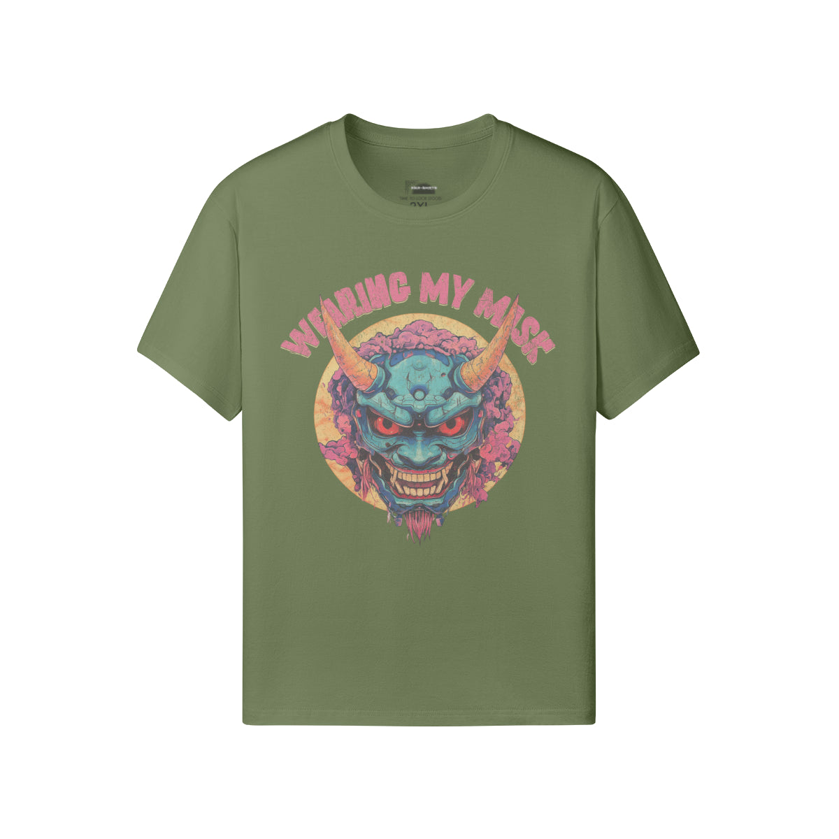 Ausgefallenes T-Shirt für Männer und Damen mit Oni Mask print-ASIA-Shirts