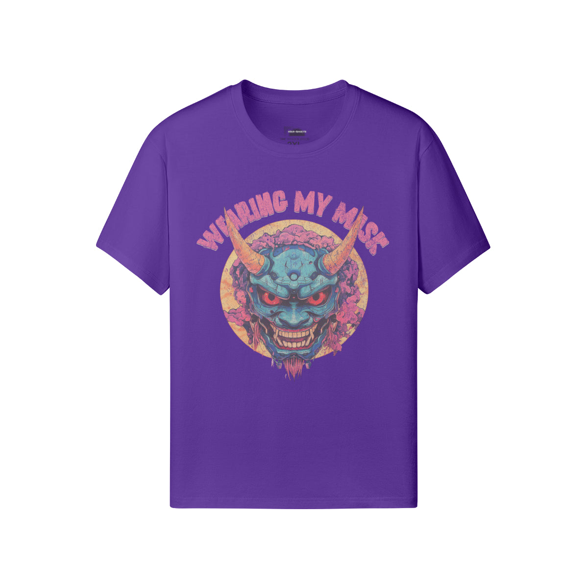 Ausgefallenes T-Shirt für Männer und Damen mit Oni Mask print-ASIA-Shirts