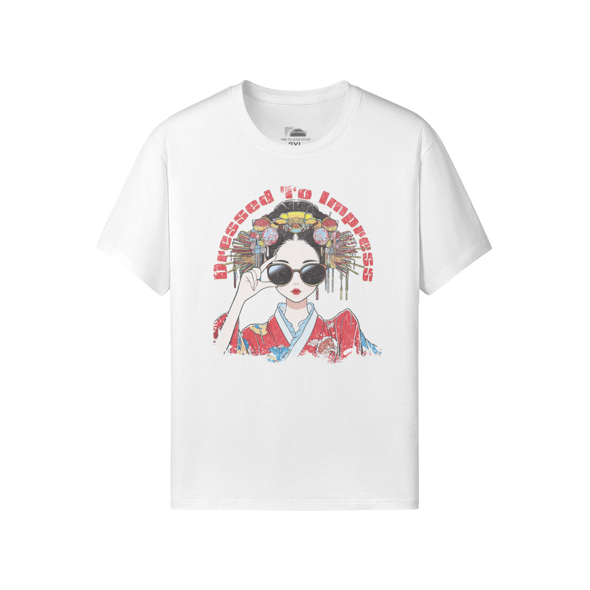 Ausgefallenes T-Shirt Japan Kunst Geisha "dresssed to impress"-ASIA-Shirts