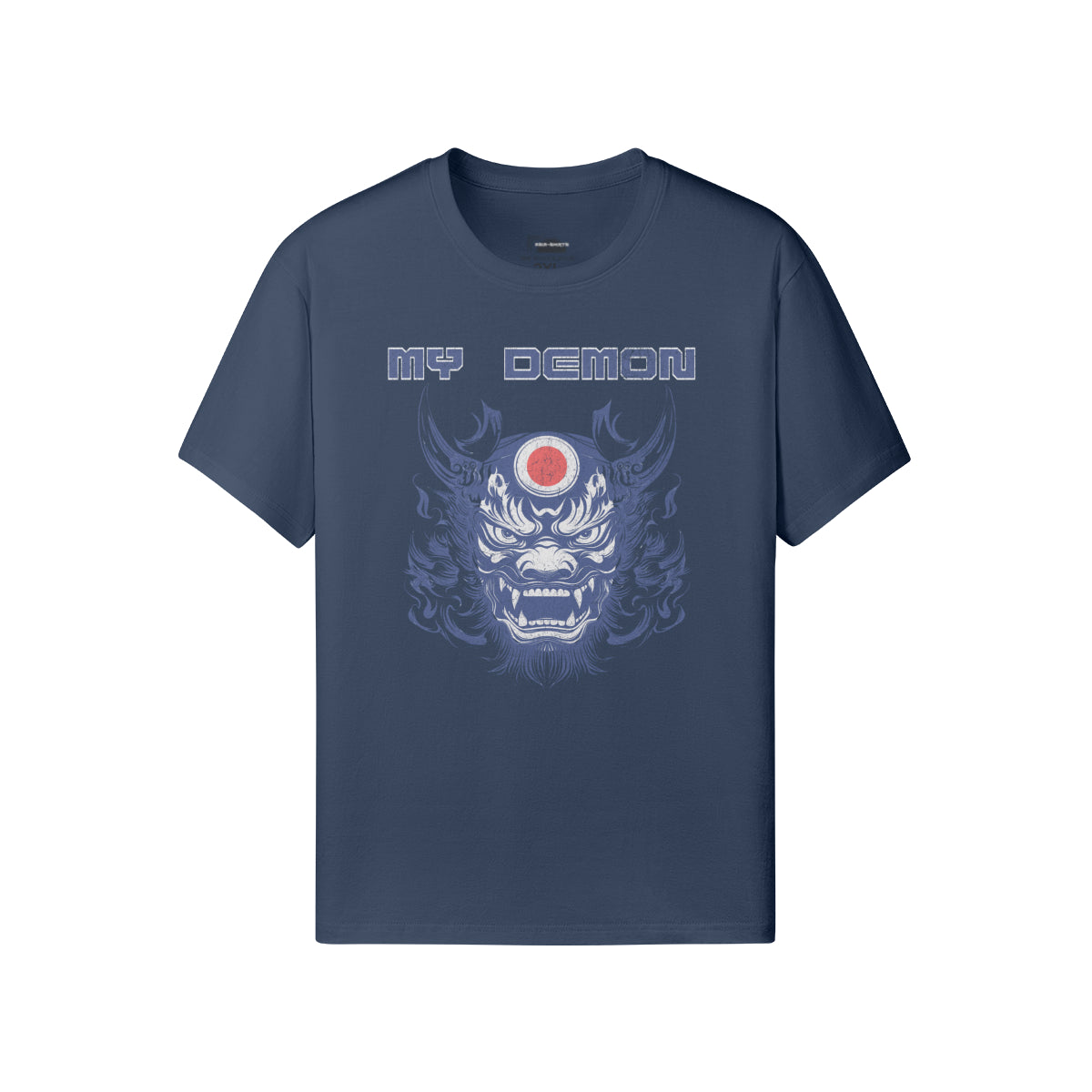Ausgefallenes T-Shirt "My Demon" Oni Mask print-ASIA-Shirts