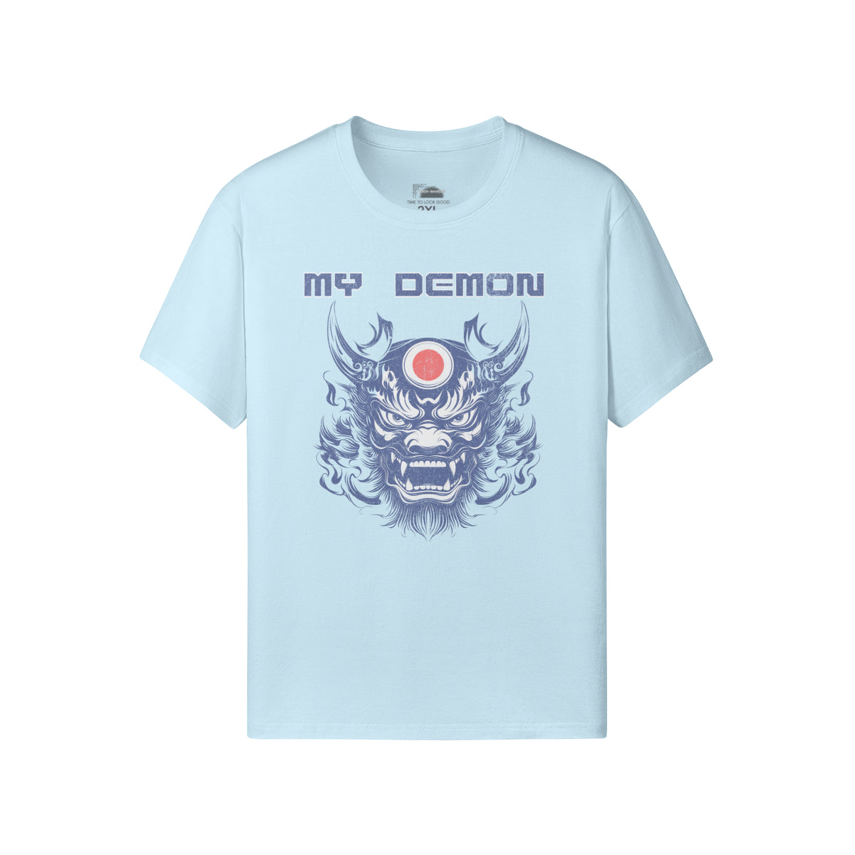 Ausgefallenes T-Shirt "My Demon" Oni Mask print-ASIA-Shirts