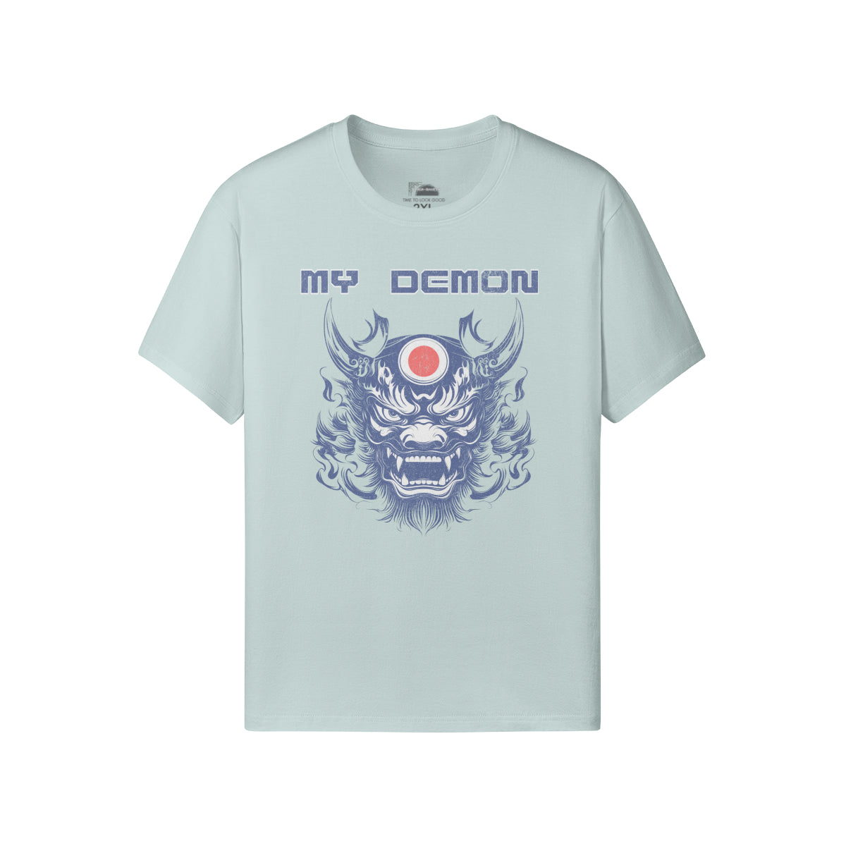 Ausgefallenes T-Shirt "My Demon" Oni Mask print-ASIA-Shirts