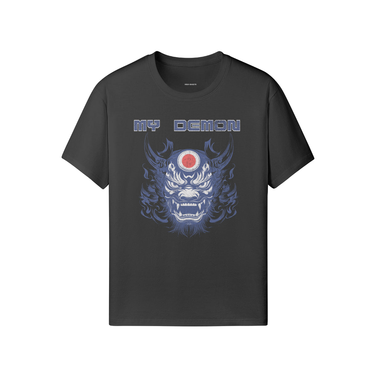 Ausgefallenes T-Shirt "My Demon" Oni Mask print-ASIA-Shirts