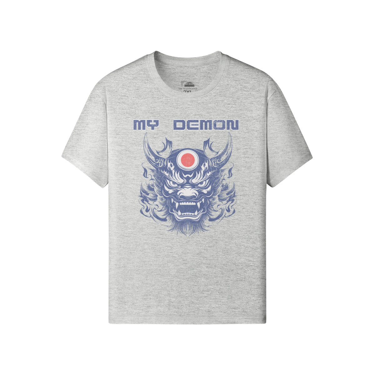 Ausgefallenes T-Shirt "My Demon" Oni Mask print-ASIA-Shirts