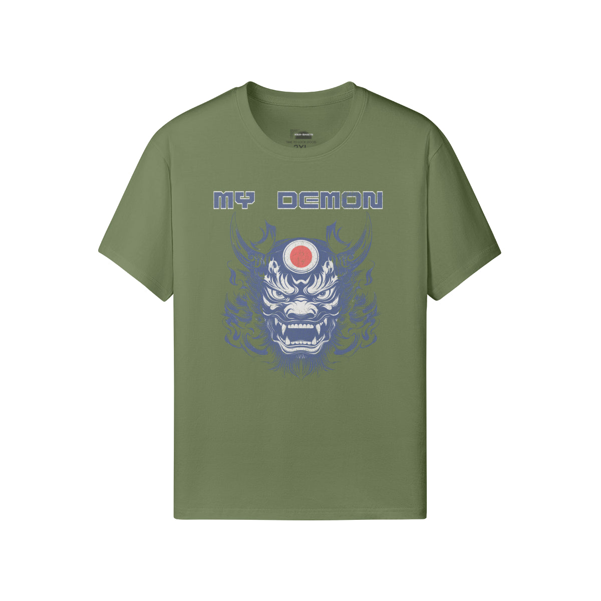 Ausgefallenes T-Shirt "My Demon" Oni Mask print-ASIA-Shirts