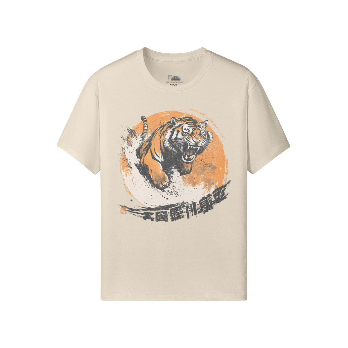 Ausgefallenes T-Shirt für Männer und Damen mit Japan Tiger print-ASIA-Shirts