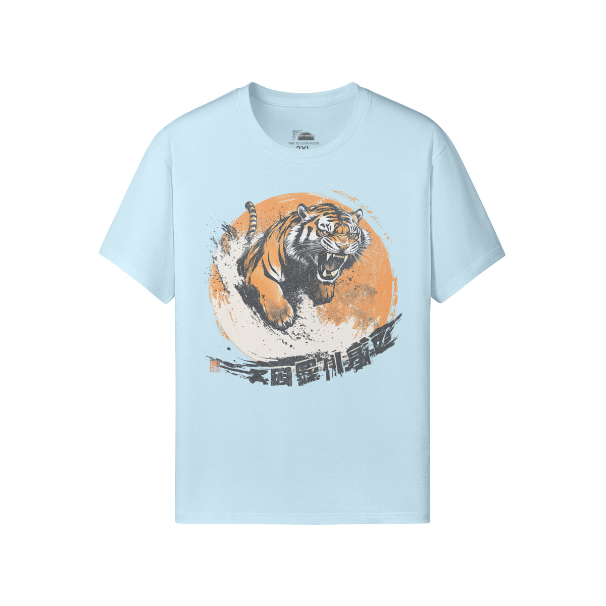 Ausgefallenes T-Shirt für Männer und Damen mit Japan Tiger print-ASIA-Shirts