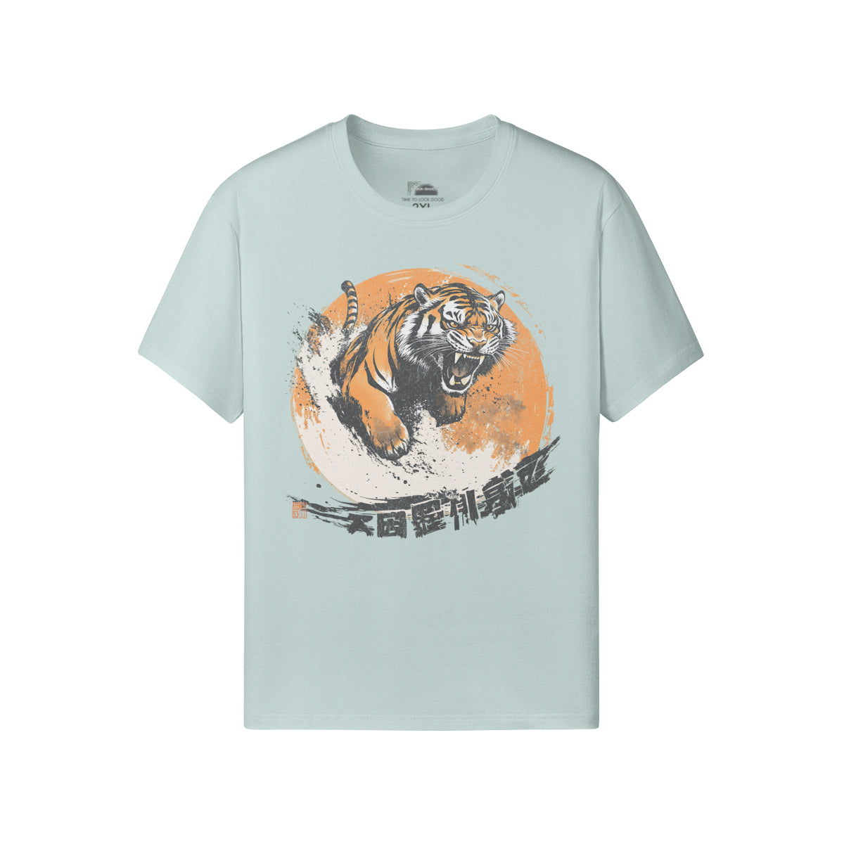 Ausgefallenes T-Shirt für Männer und Damen mit Japan Tiger print-ASIA-Shirts