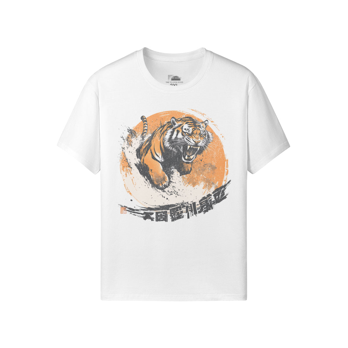 Ausgefallenes T-Shirt für Männer und Damen mit Japan Tiger print-ASIA-Shirts