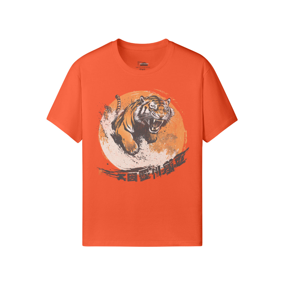 Ausgefallenes T-Shirt für Männer und Damen mit Japan Tiger print-ASIA-Shirts