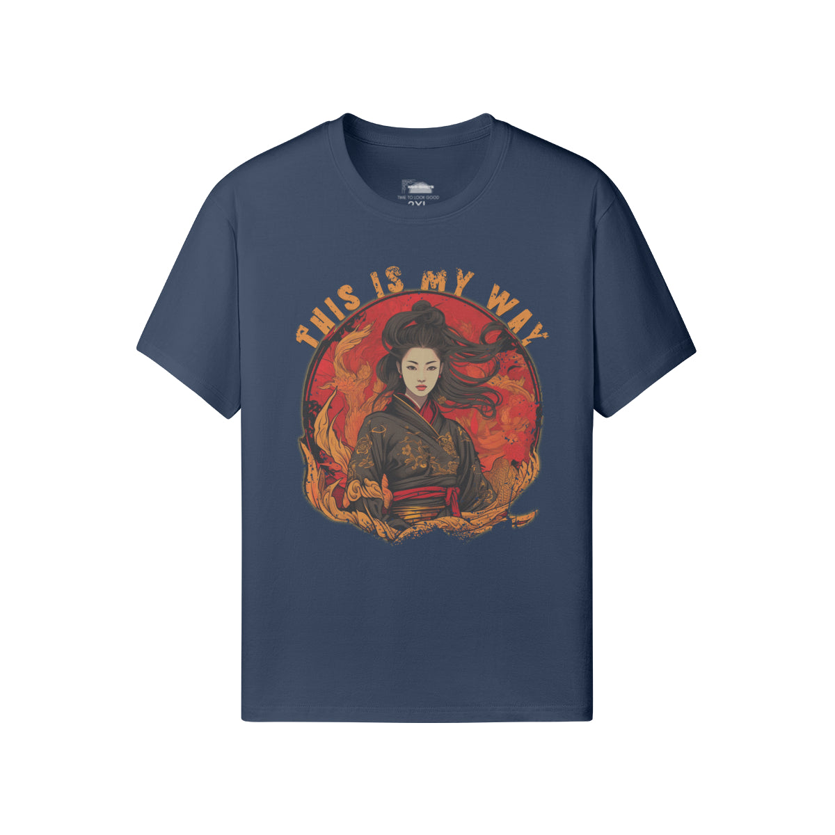 Ausgefallenes T-Shirt für Männer und Damen mit Geisha print-ASIA-Shirts