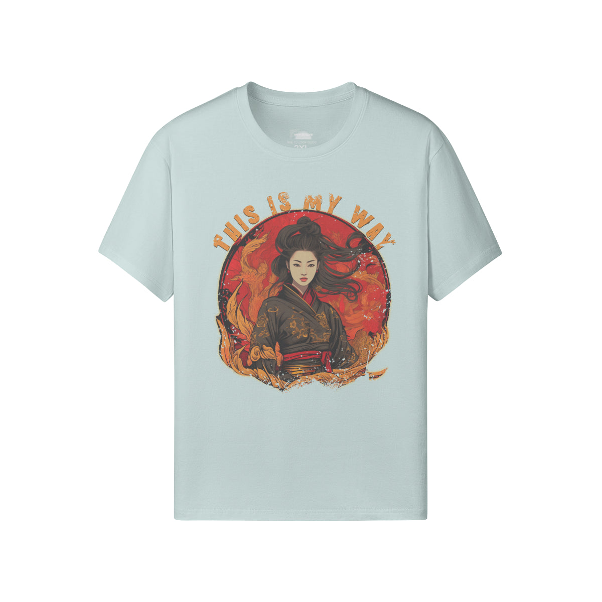 Ausgefallenes T-Shirt für Männer und Damen mit Geisha print-ASIA-Shirts