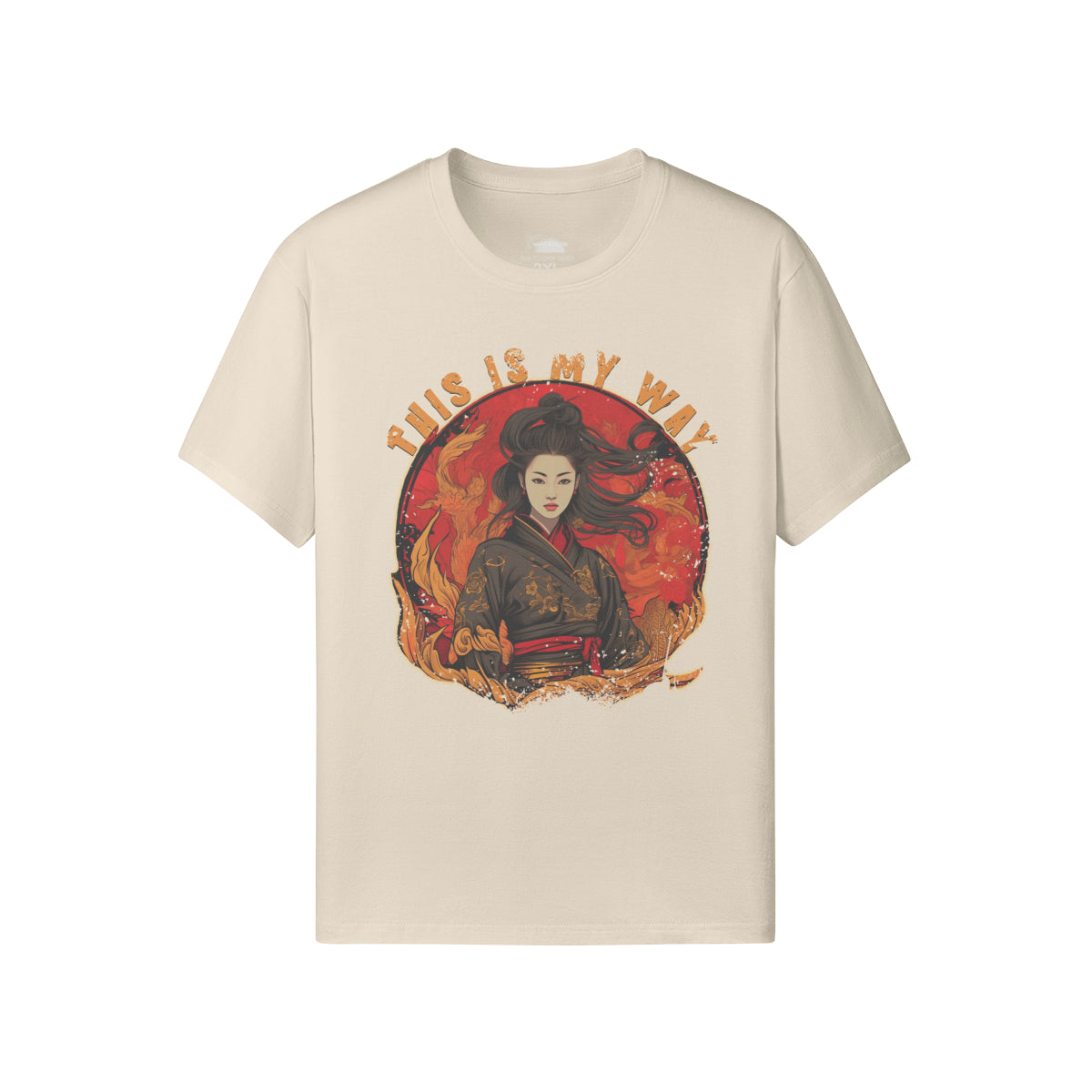 Ausgefallenes T-Shirt für Männer und Damen mit Geisha print-ASIA-Shirts