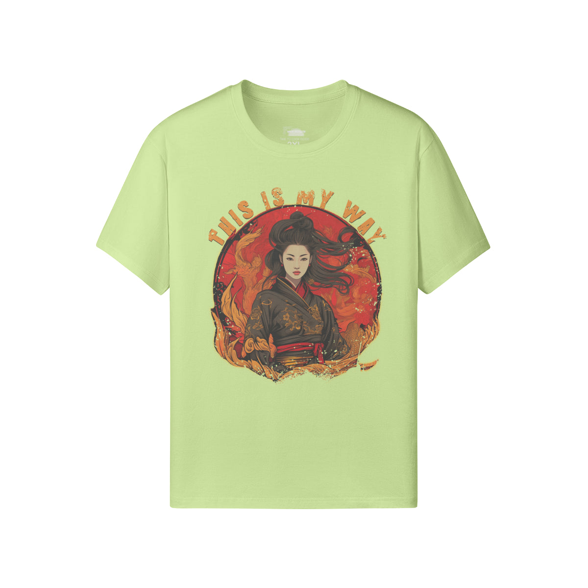 Ausgefallenes T-Shirt für Männer und Damen mit Geisha print-ASIA-Shirts
