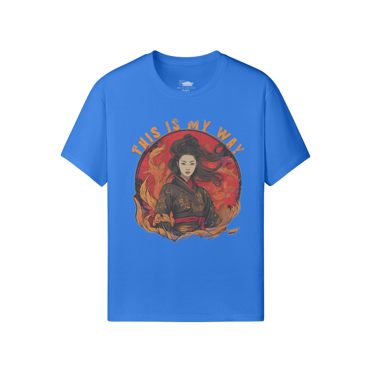Ausgefallenes T-Shirt für Männer und Damen mit Geisha print-ASIA-Shirts