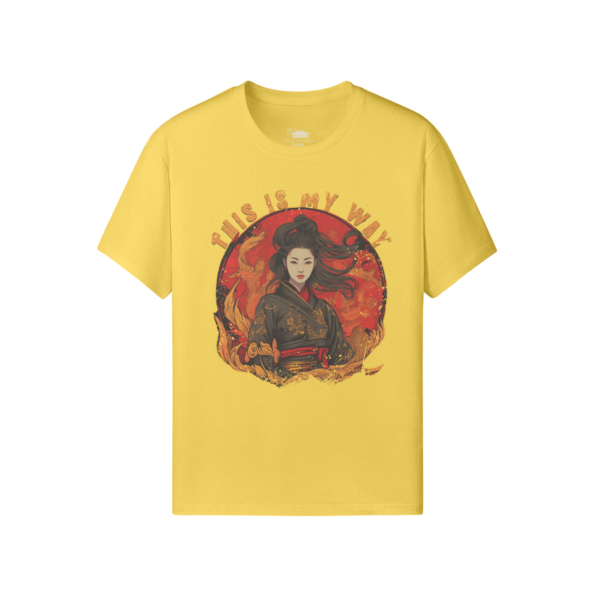 Ausgefallenes T-Shirt für Männer und Damen mit Geisha print-ASIA-Shirts