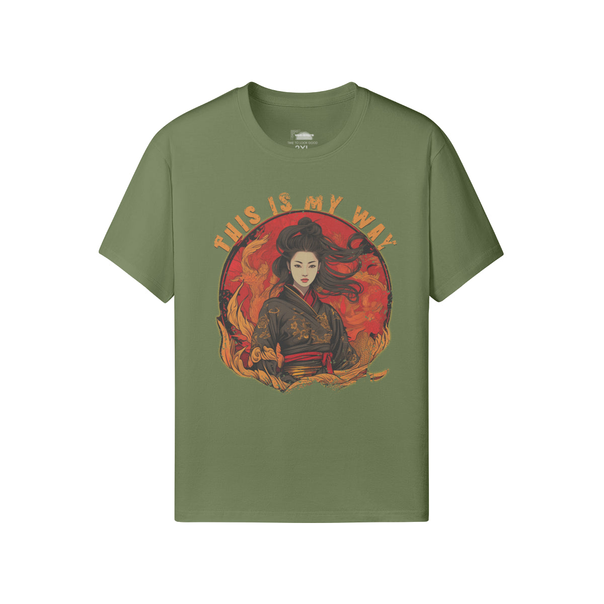 Ausgefallenes T-Shirt für Männer und Damen mit Geisha print-ASIA-Shirts