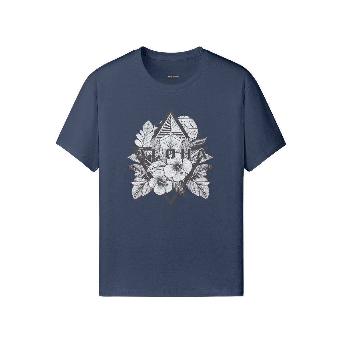 Ausgefallenes T-Shirt für Männer und Damen mit ALOHA print-ASIA-Shirts