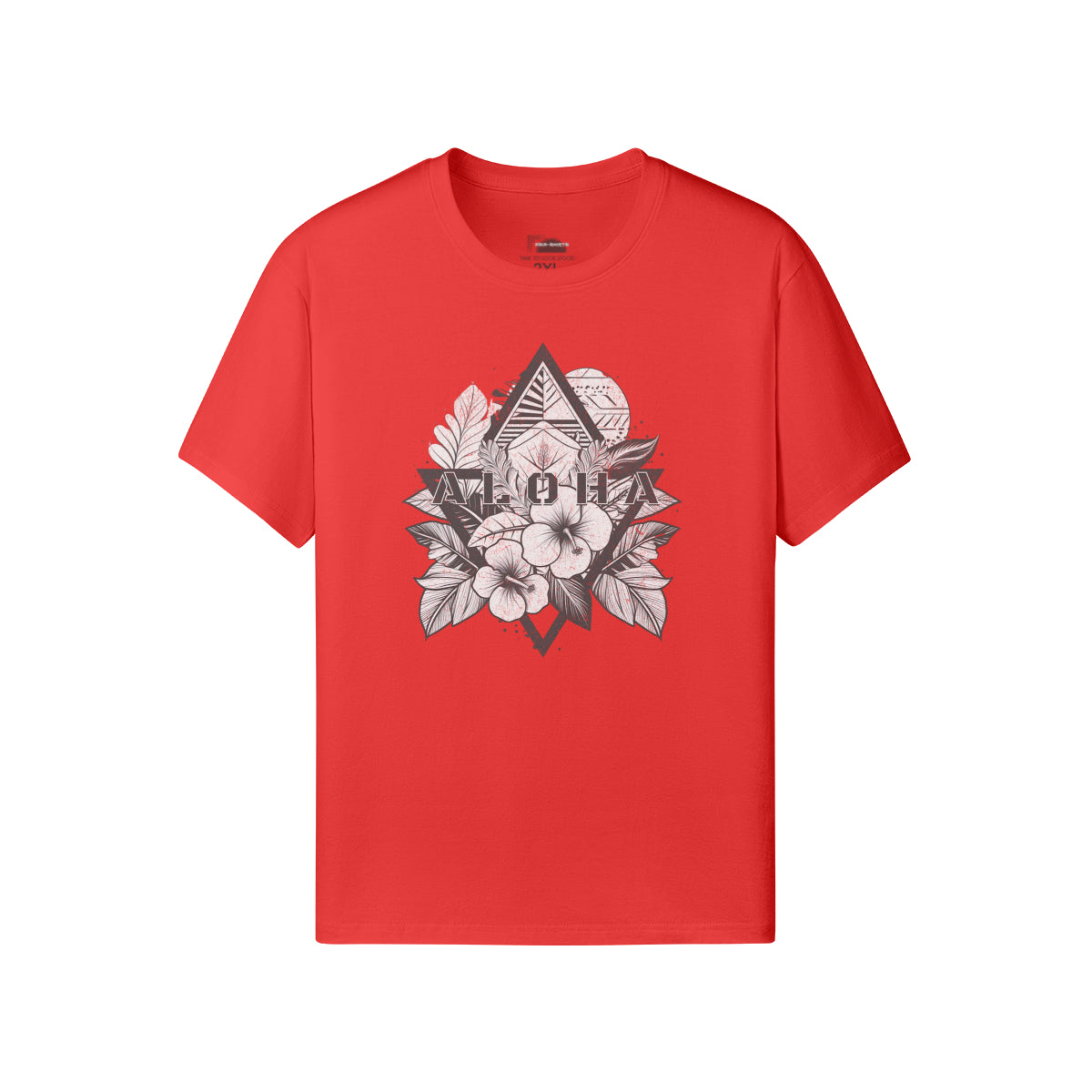 Ausgefallenes T-Shirt für Männer und Damen mit ALOHA print-ASIA-Shirts