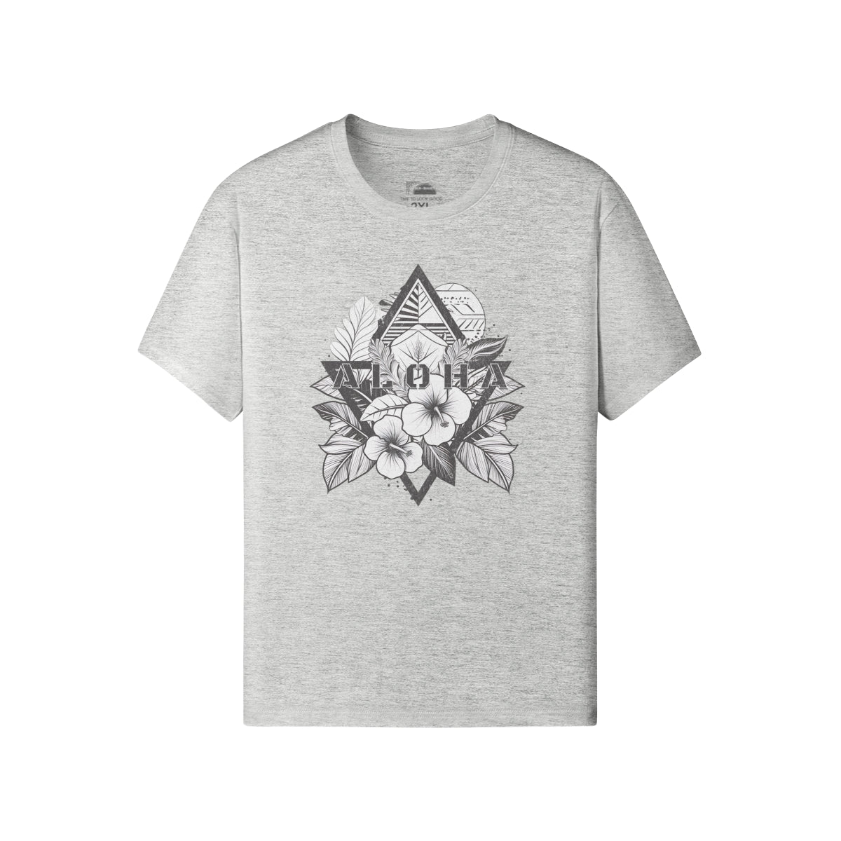 Ausgefallenes T-Shirt für Männer und Damen mit ALOHA print-ASIA-Shirts