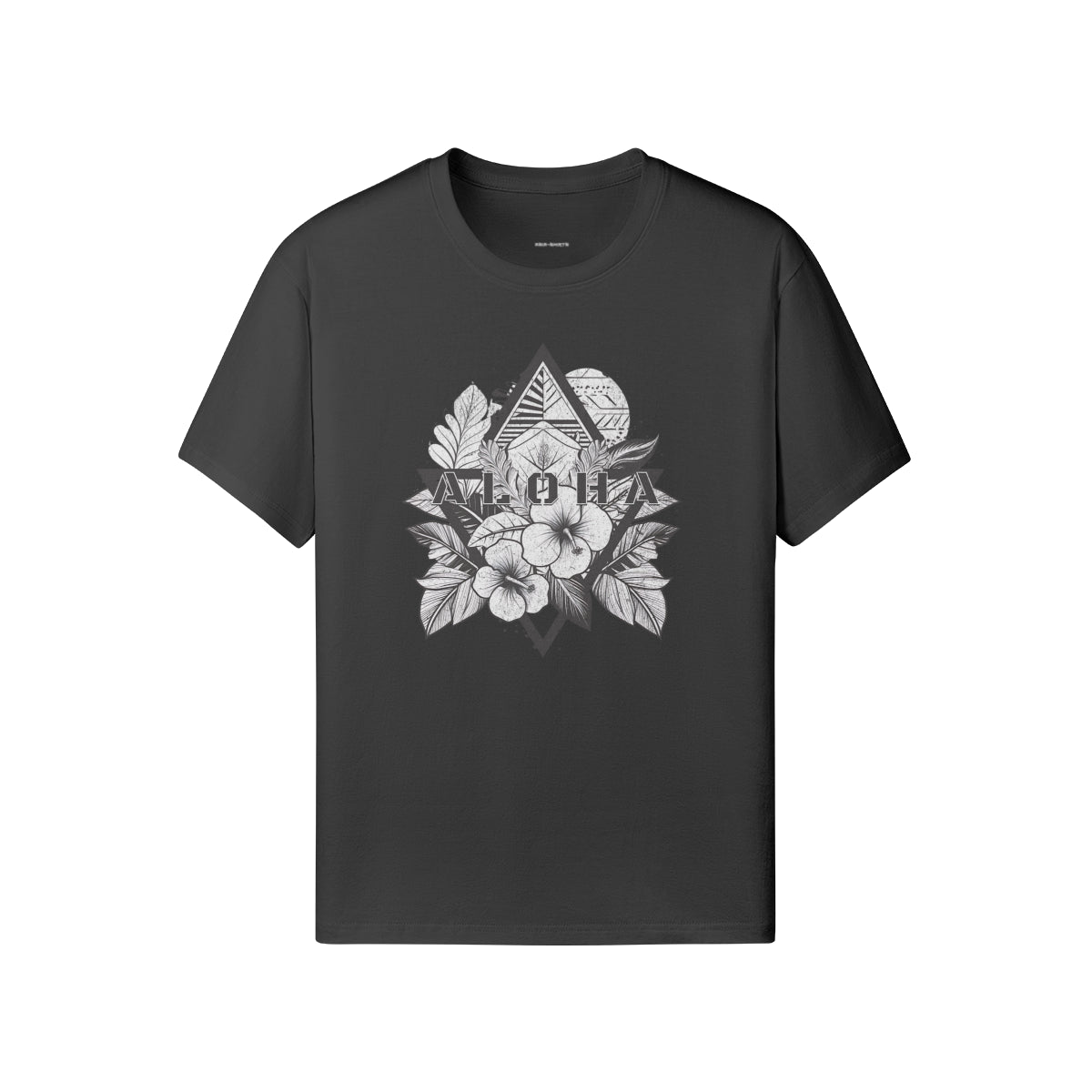 Ausgefallenes T-Shirt für Männer und Damen mit ALOHA print-ASIA-Shirts