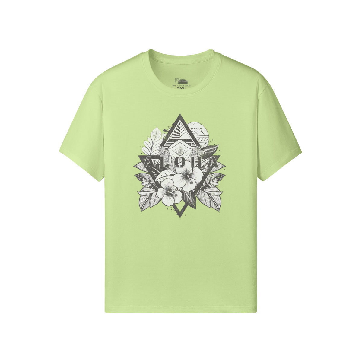 Ausgefallenes T-Shirt für Männer und Damen mit ALOHA print-ASIA-Shirts