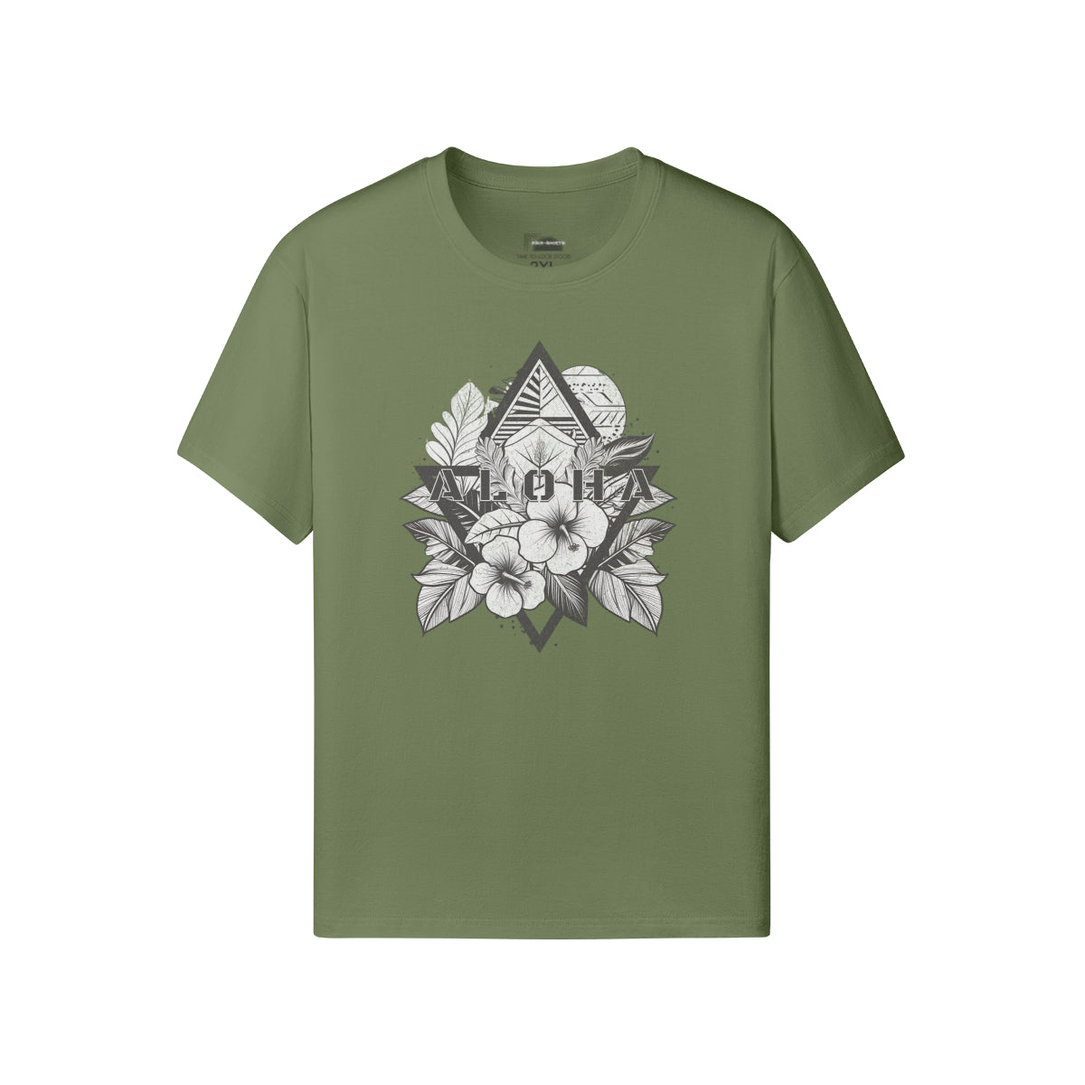 Ausgefallenes T-Shirt für Männer und Damen mit ALOHA print-ASIA-Shirts
