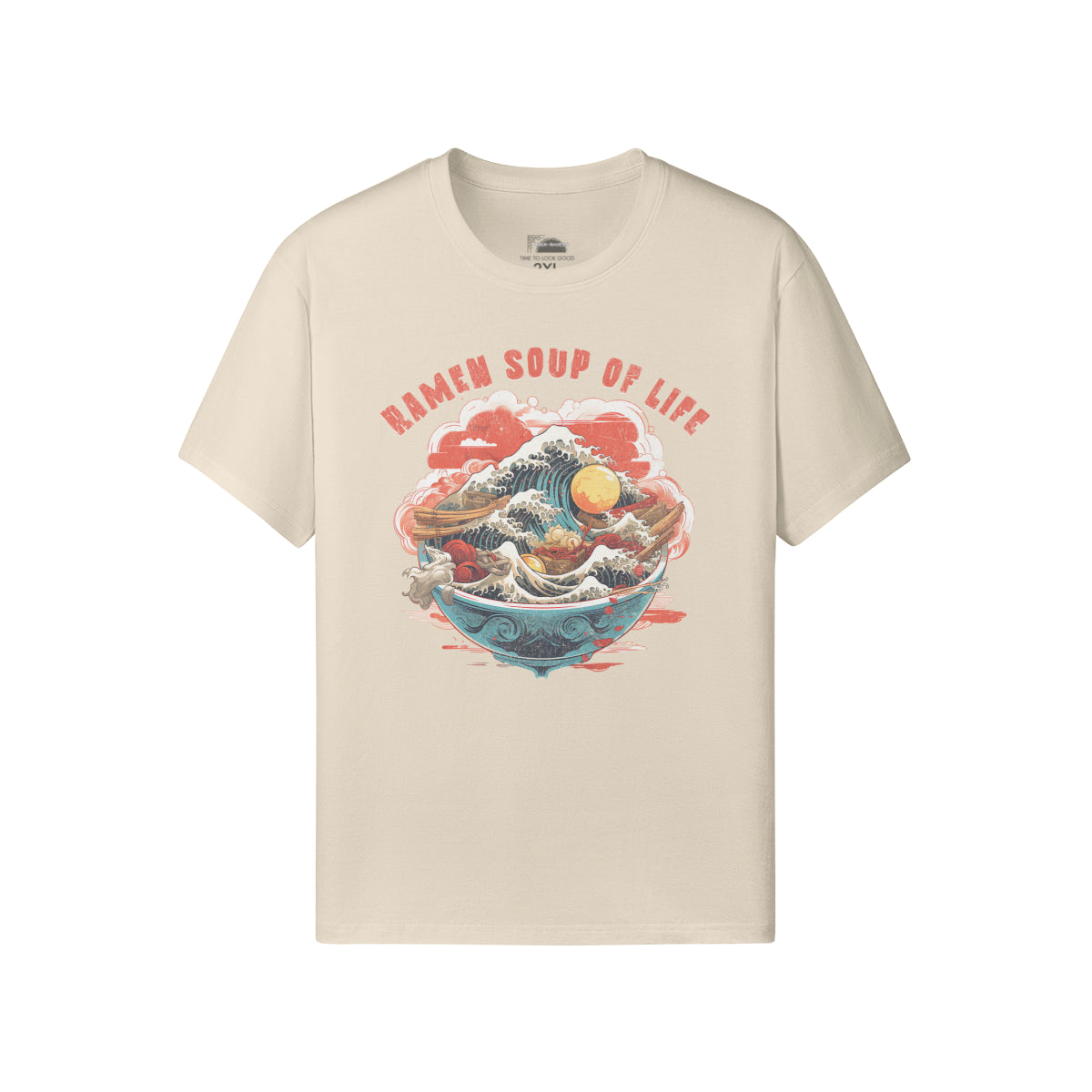 Ausgefallenes T-Shirt für Männer und Damen mit Ramen print-ASIA-Shirts