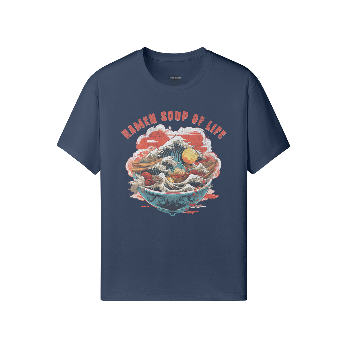 Ausgefallenes T-Shirt für Männer und Damen mit Ramen print-ASIA-Shirts