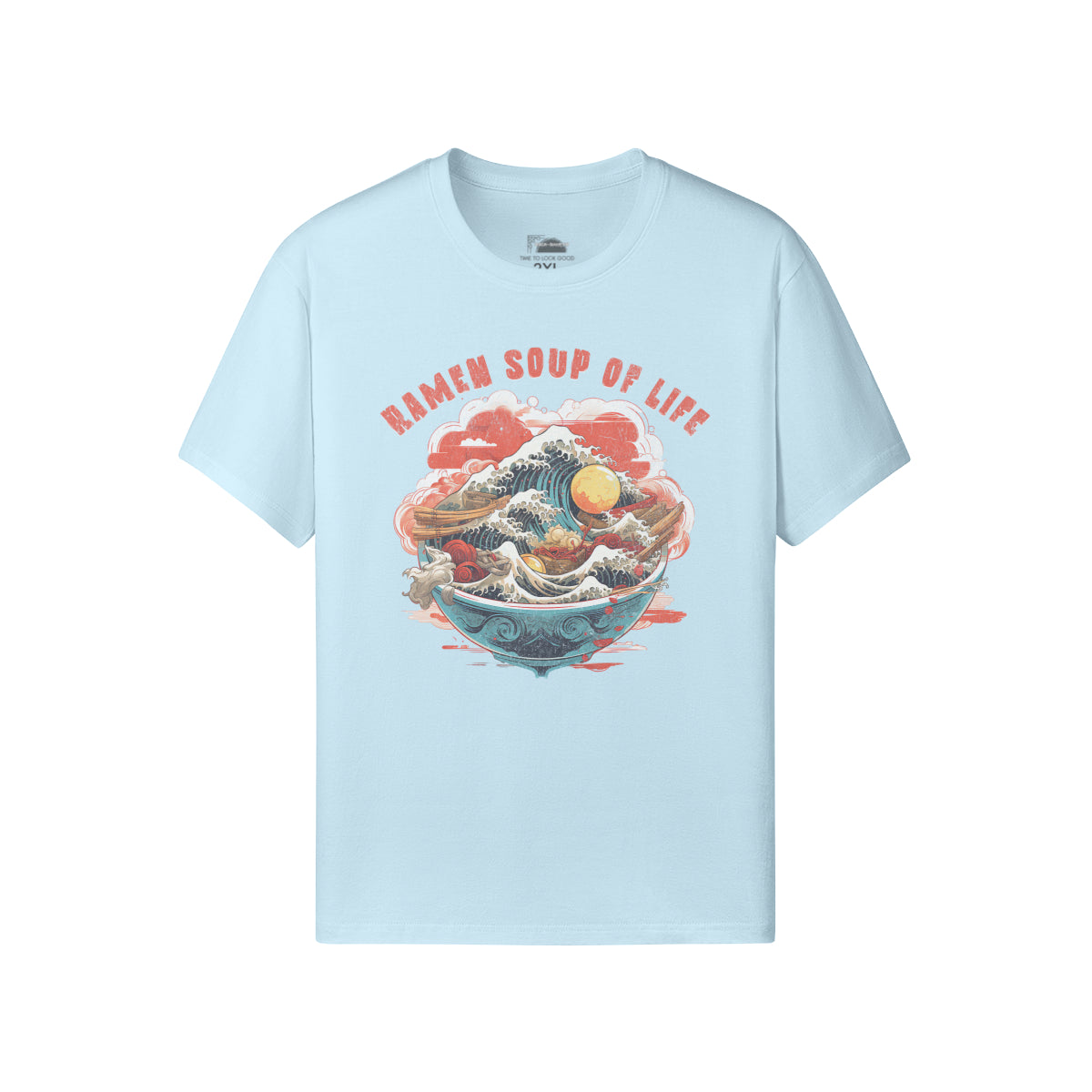 Ausgefallenes T-Shirt für Männer und Damen mit Ramen print-ASIA-Shirts