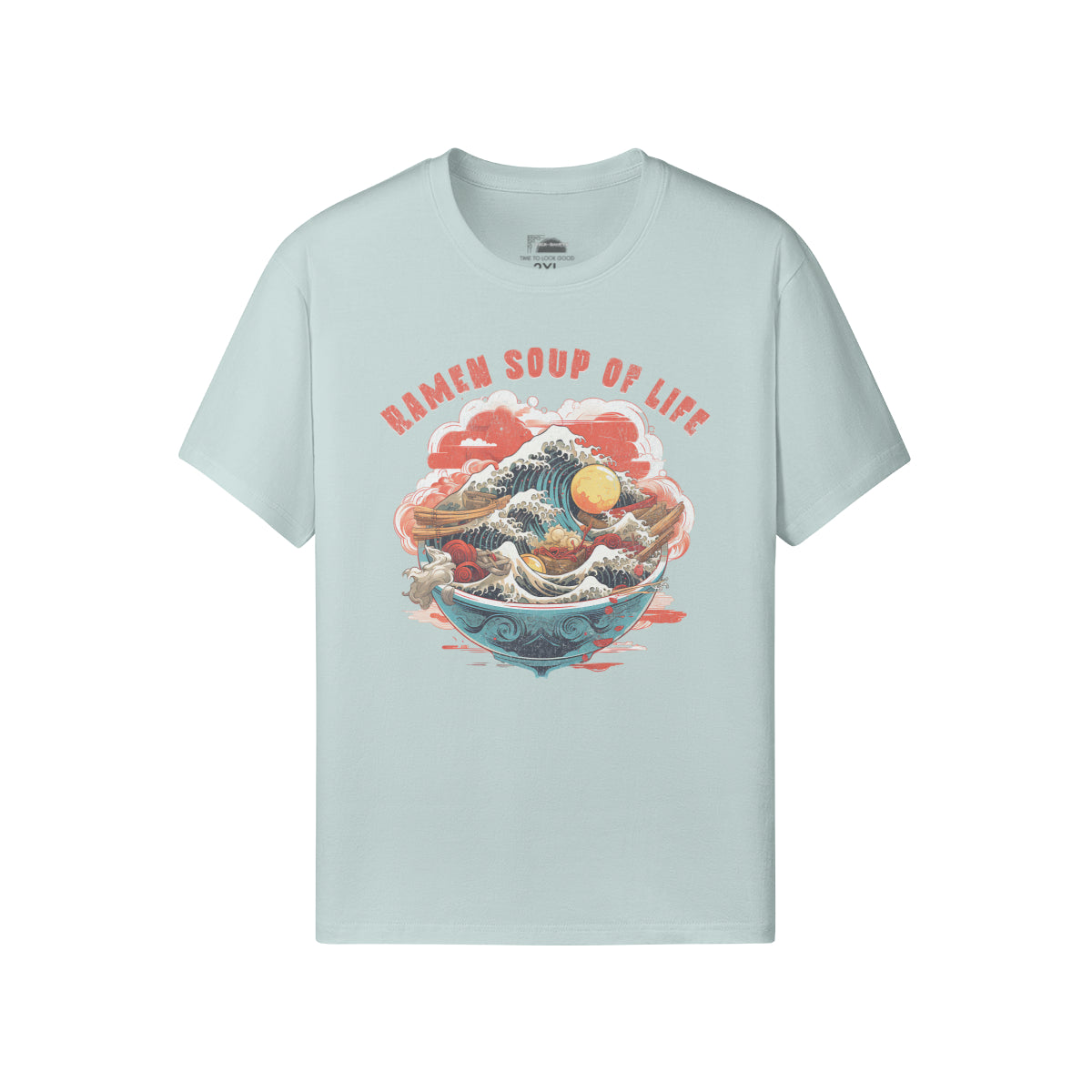 Ausgefallenes T-Shirt für Männer und Damen mit Ramen print-ASIA-Shirts