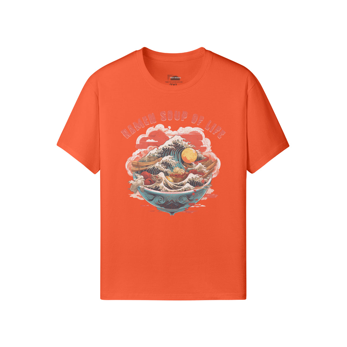 Ausgefallenes T-Shirt für Männer und Damen mit Ramen print-ASIA-Shirts