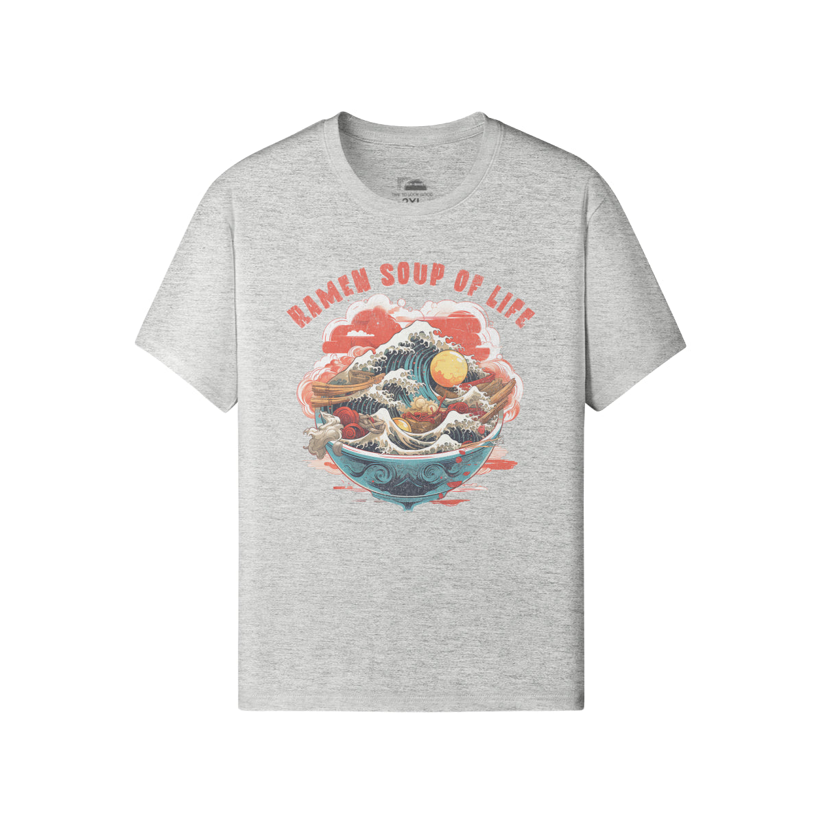 Ausgefallenes T-Shirt für Männer und Damen mit Ramen print-ASIA-Shirts